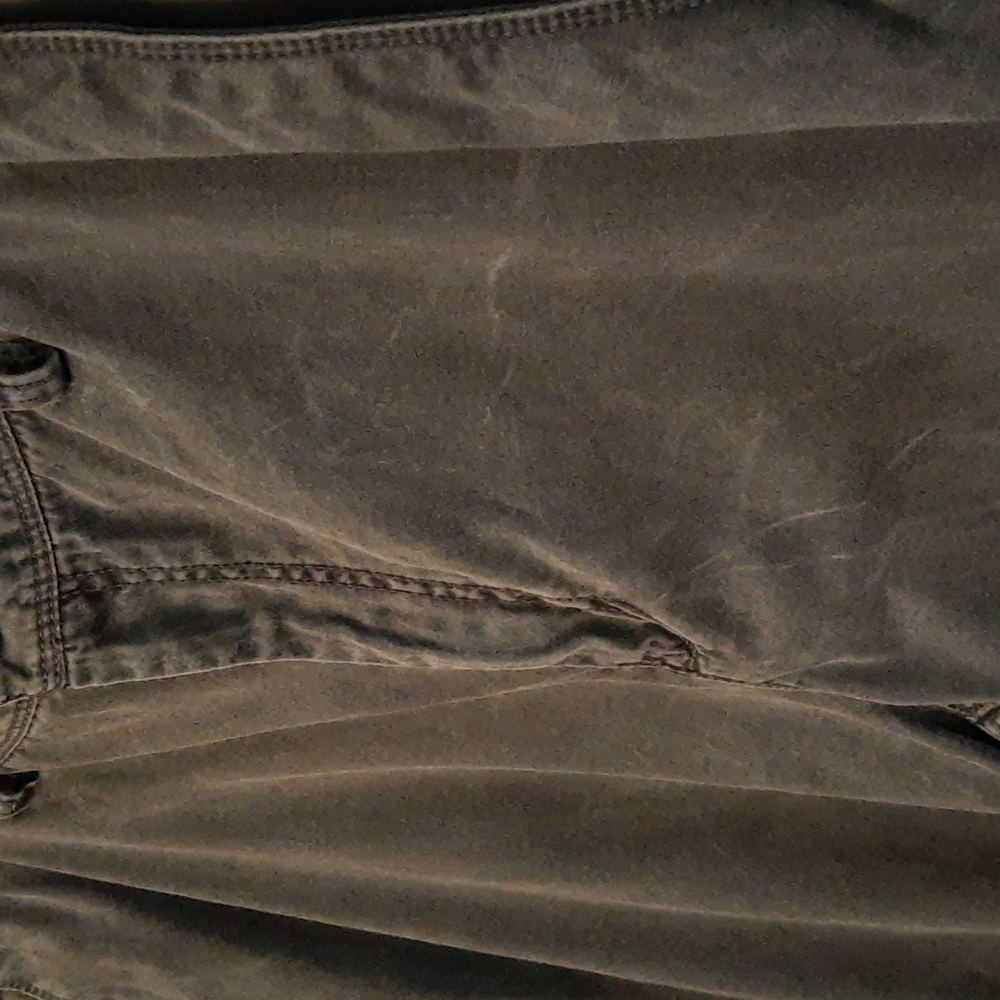 CK Calvin Klein 100% Cotton Men's Flat Front Dark Gray Wash Chino Pant 36x32 - Picture 8 of 16